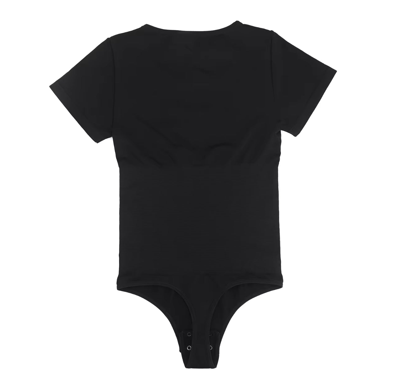 Seamless One Piece Short Sleeved Thong Bodysuit