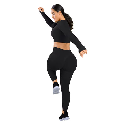 Seamless Athletic Leggings Set